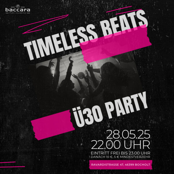 Timeless Beats Ü30 Party - 28.05.2025