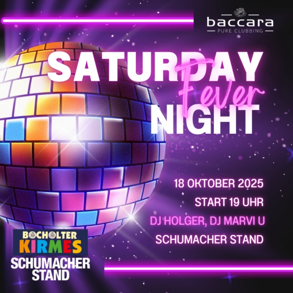 BOCHOLTER KIRMES - SAMSTAG 18.10.2025