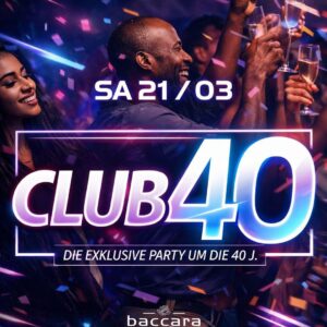 Ü40 CLUBBING - 21.03.2026