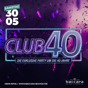 CLUB 40 - 30.05.2026