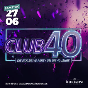 CLUB 40 - 27.06.2026