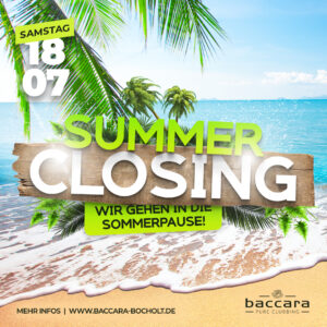 BACCARA SUMMER CLOSING NIGHT - 18.07.2026