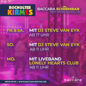 BOCHOLTER KIRMES - BACCARA SCHIRMBAR - 16.-19.10.2026